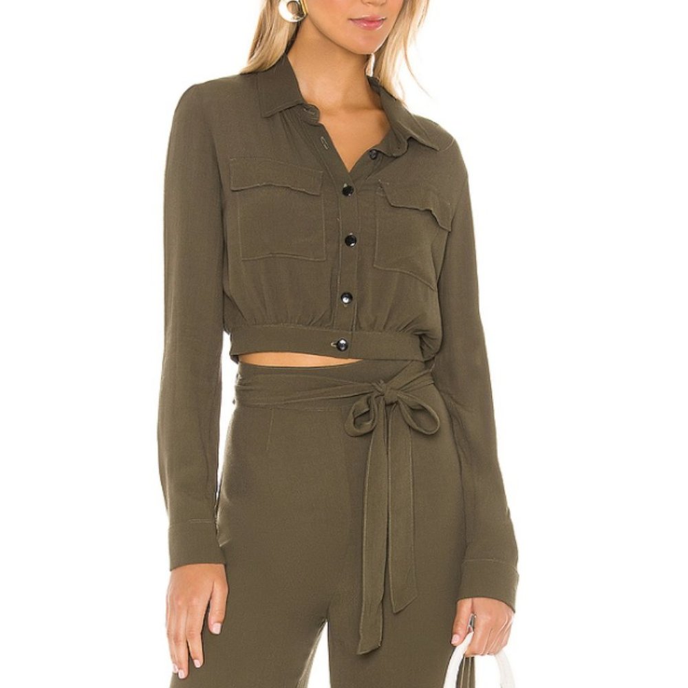 FLYNNE SKYE Georgia Top in Hunter